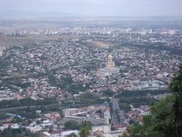 Тбилиси. Вид с горы Мтацминда